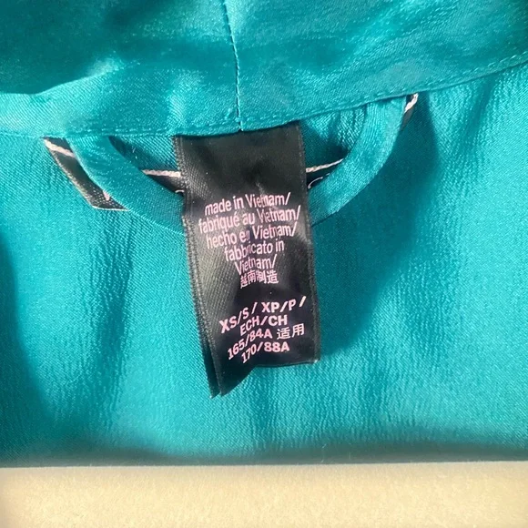 Victoria’s Secret women’s teal robe lace details small fairycore whimsy glam - Picture 5 of 8